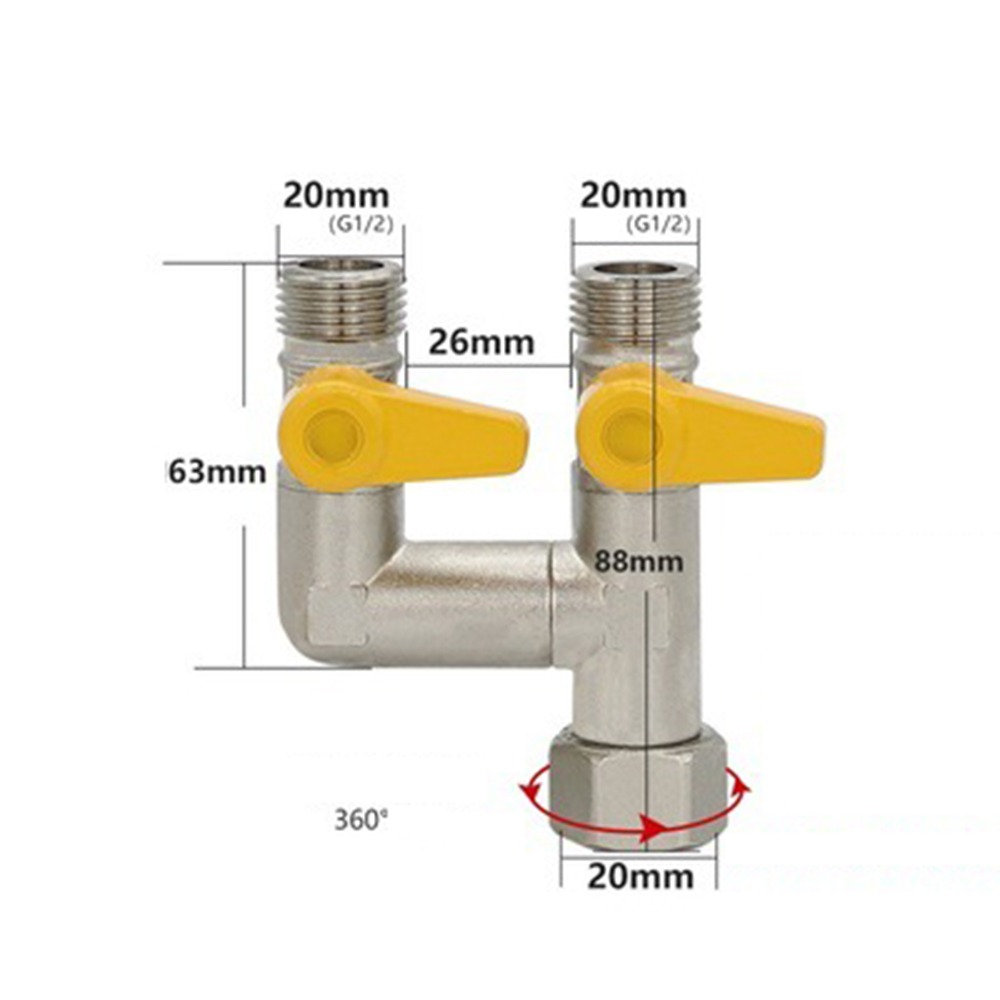 Spoke Nipple Brass - 2/3 التبديل النحاس صمام تحويل 1/2