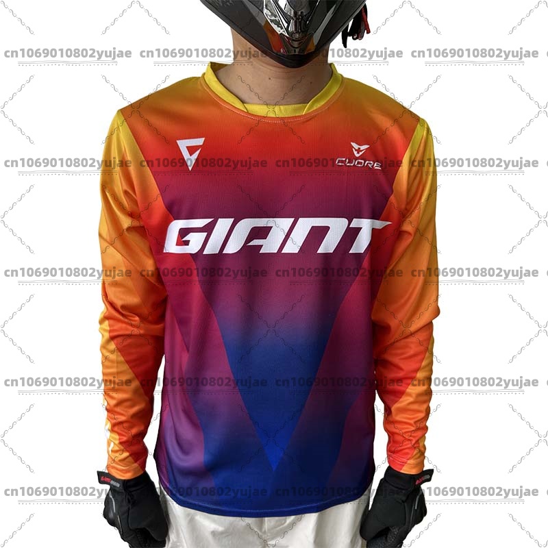 Mountain Biking Gear For Men - جيرسي ركوب الدراجات الجبلية العملاق بأكمام