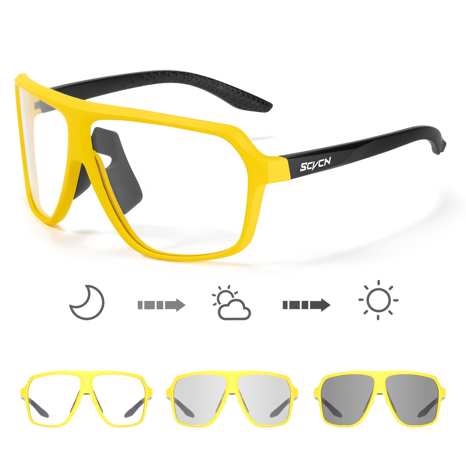Mountain Biking Sunglasses - نظارات شمسية SCVCN للدراجات، نظارات واقية