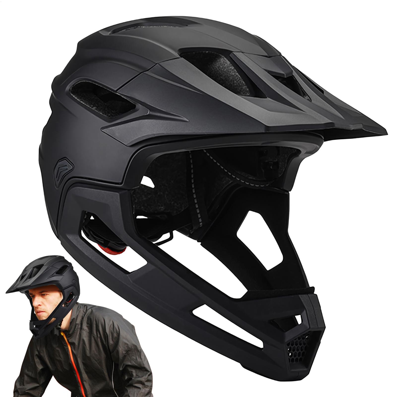 Mountain Biking Full Face Helmet - خوذة دراجات هوائية متعددة الرياضات للبالغين،