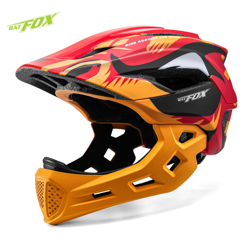 BATFOX الاطفال كامل الوجه خوذة - مراجعة Mountain Biking Full Face Helmet وسعره