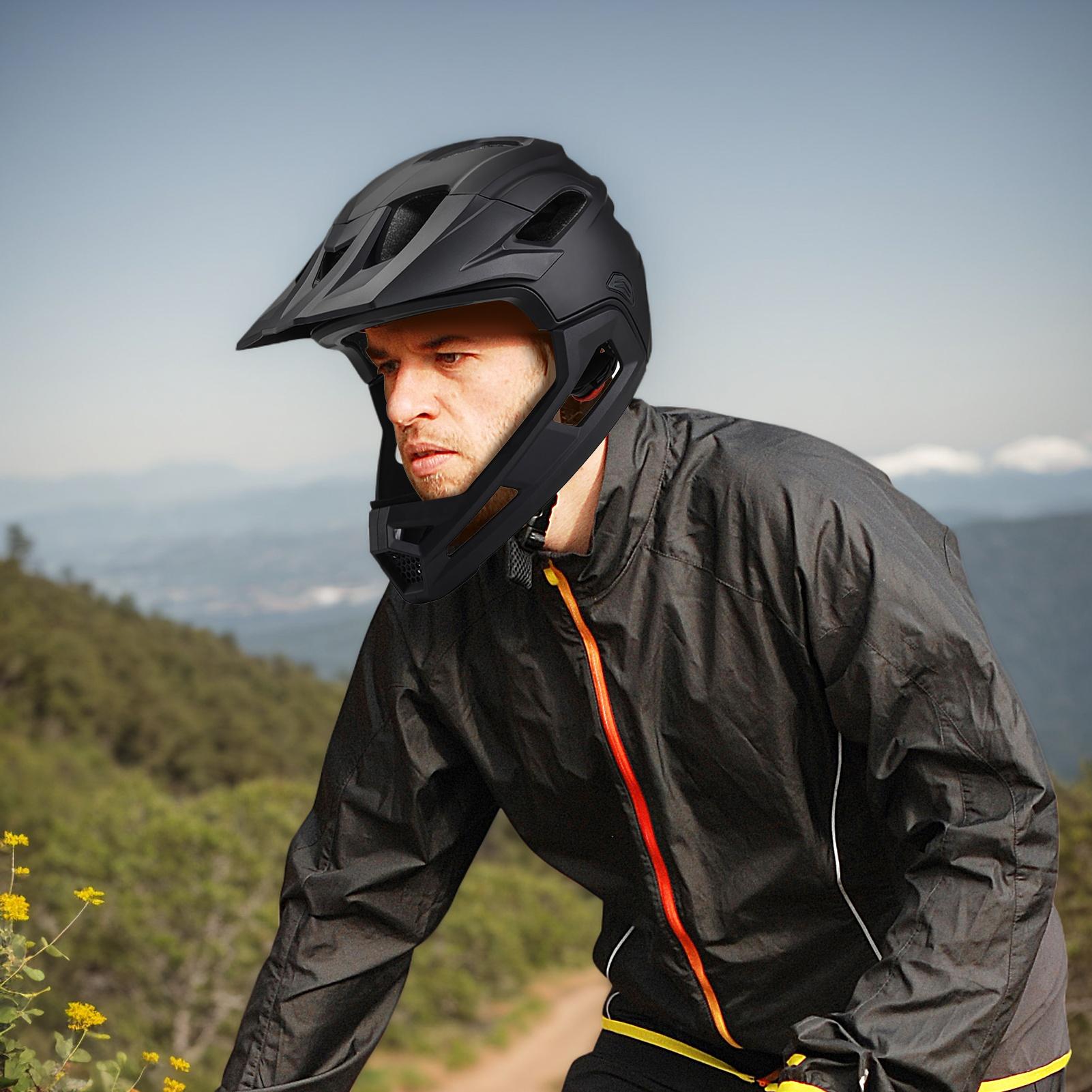 خوذة دراجة جبلية للبالغين قطعة - مراجعة Mountain Biking Full Face Helmet وسعره