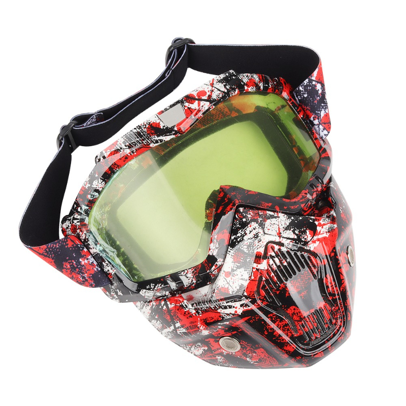 نظارات الدراجات النارية، والأق - مراجعة Mountain Biking Full Face Helmet وسعره