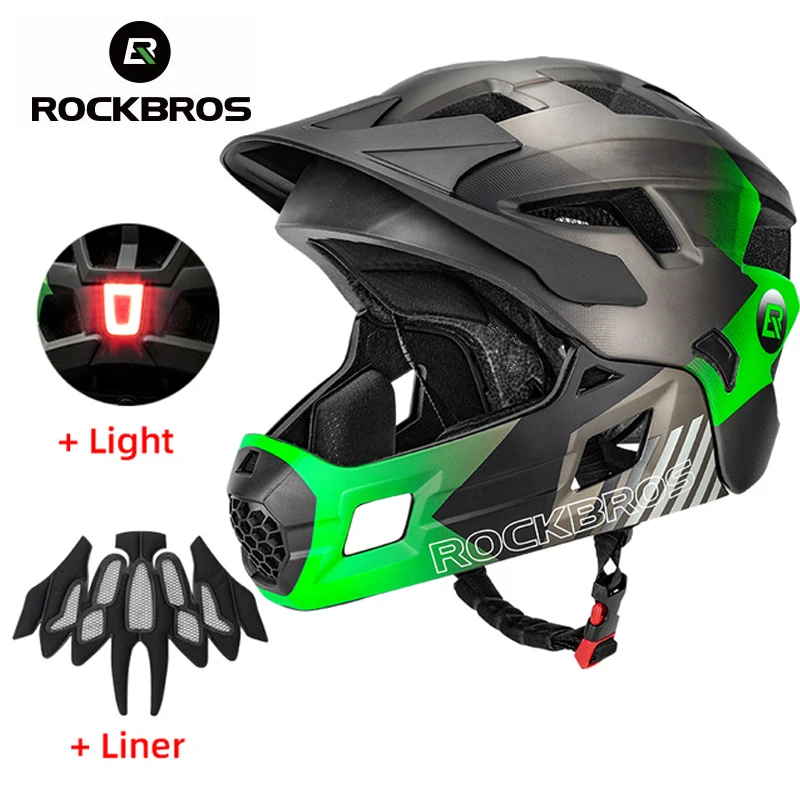 خوذة دراجات ROCKBROS للأطفال ق - مراجعة Mountain Biking Full Face Helmet وسعره