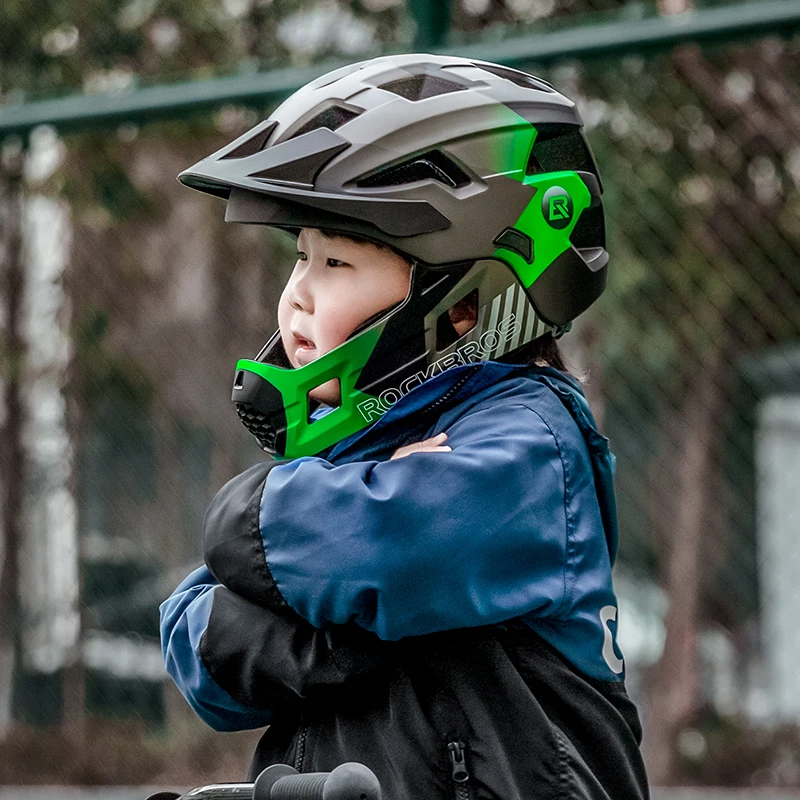 خوذة دراجات ROCKBROS للأطفال ق - مراجعة Mountain Biking Full Face Helmet وسعره