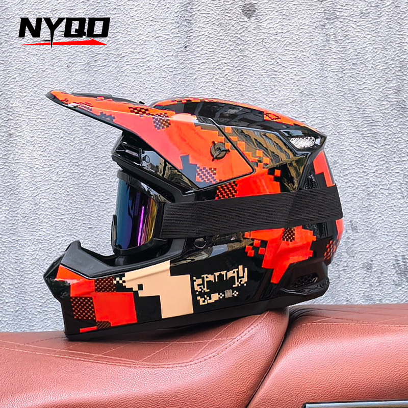 Orz على الطرق الوعرة ثلاث قطع  - مراجعة Mountain Biking Full Face Helmet وسعره