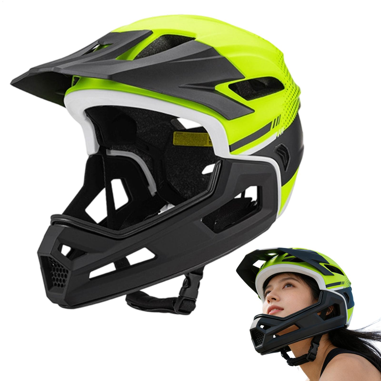 دراجة هوائية جبلية خوذة لكامل  - مراجعة Mountain Biking Full Face Helmet وسعره