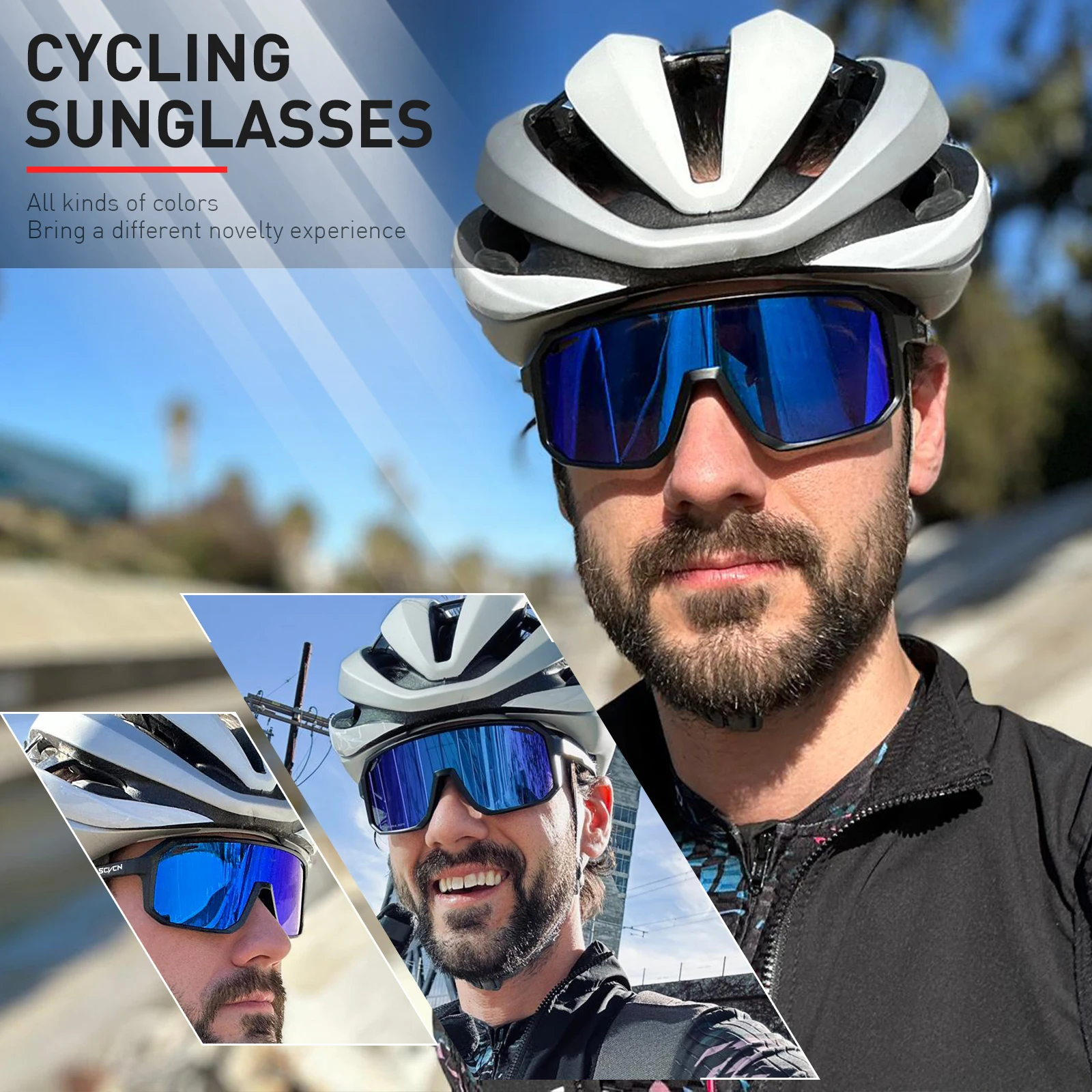 SCVCN جديد الدراجات النظارات ا - مراجعة Mountain Biking Sunglasses وسعره