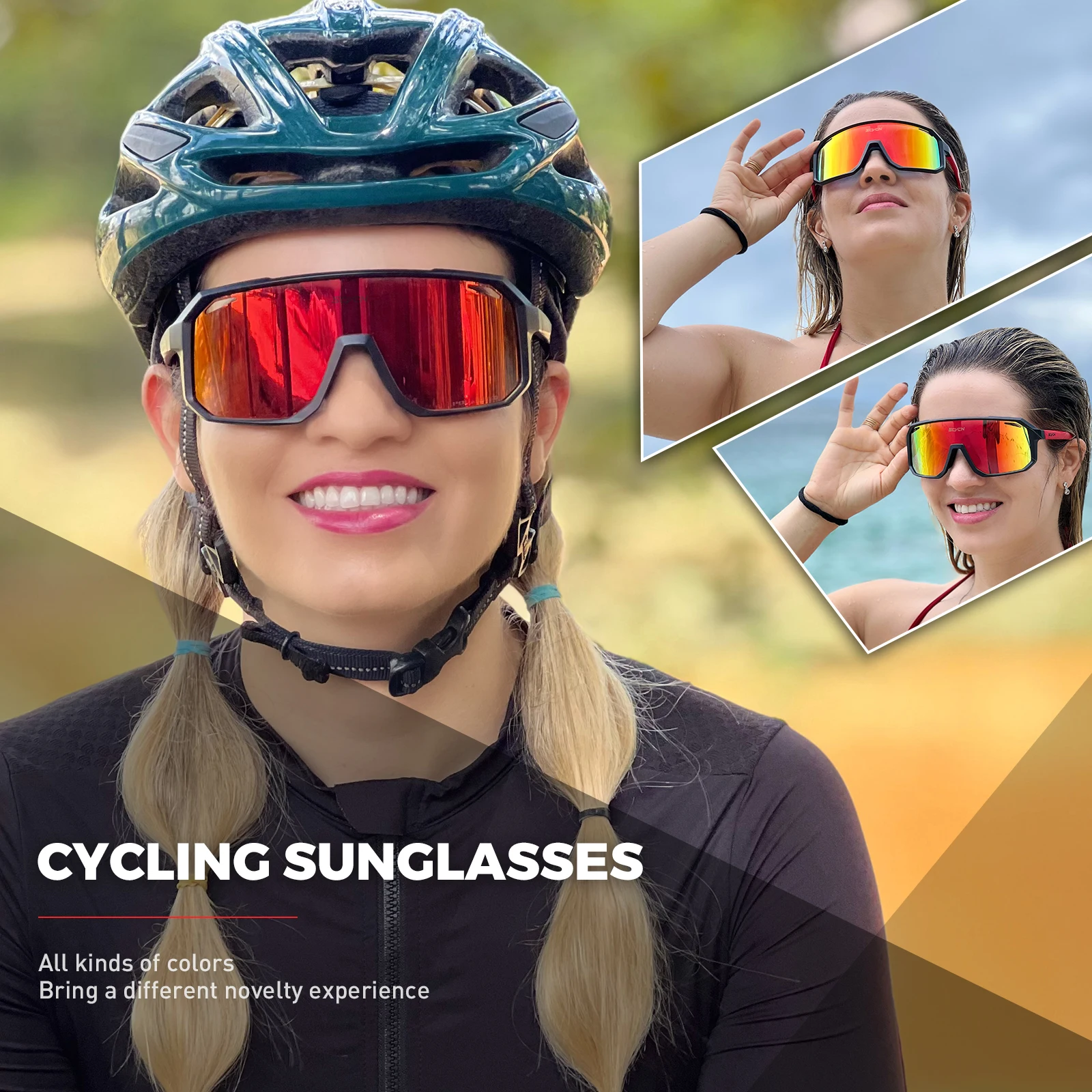 SCVCN جديد الدراجات النظارات ا - مراجعة Mountain Biking Sunglasses وسعره