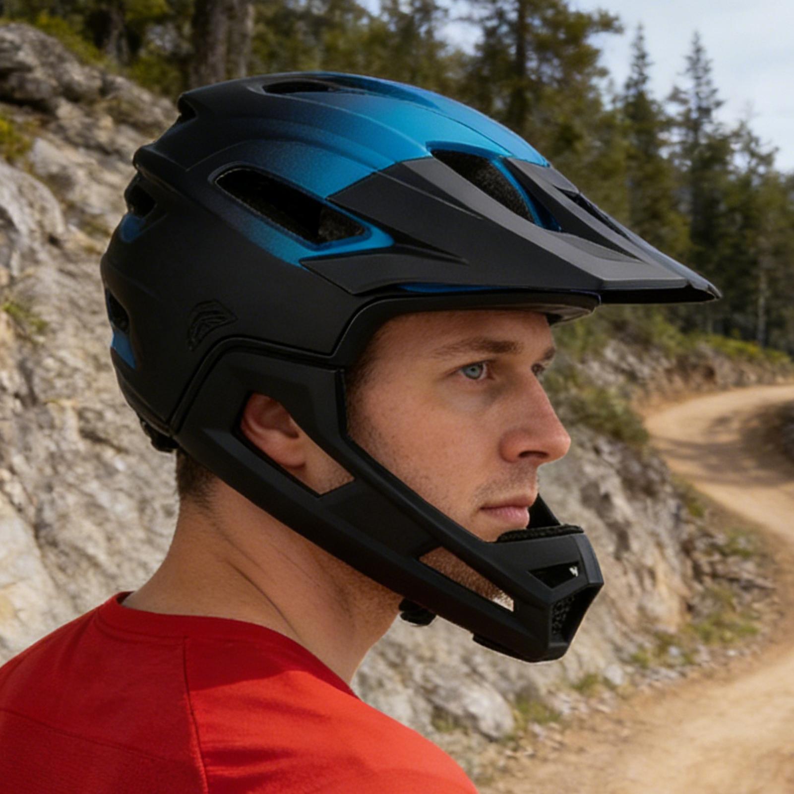 خوذة دراجة قابلة للفصل تغطي ال - مراجعة Mountain Biking Full Face Helmet وسعره